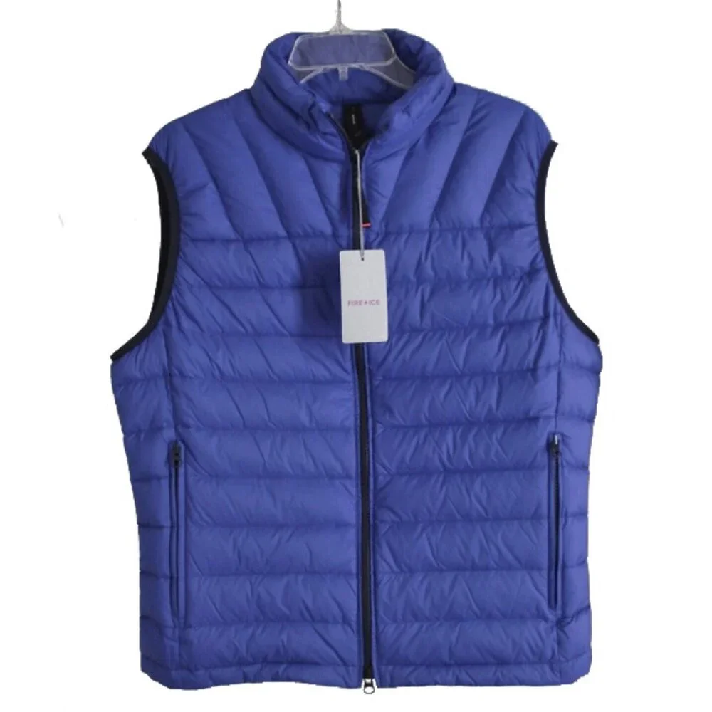 NEW Bogner Fire & Ice LEVY-DO Down Puffer Vest!  e 58 US 48 3XL  Purplish Blue